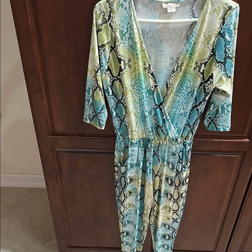 Stylish Snake Print Jumpsuit